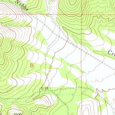 United States Geological Survey Nibbs Creek, ID (1968, 24000-Scale) digital map