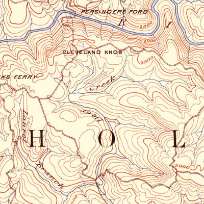 United States Geological Survey Nicholas, WV (1891, 125000-Scale) digital map