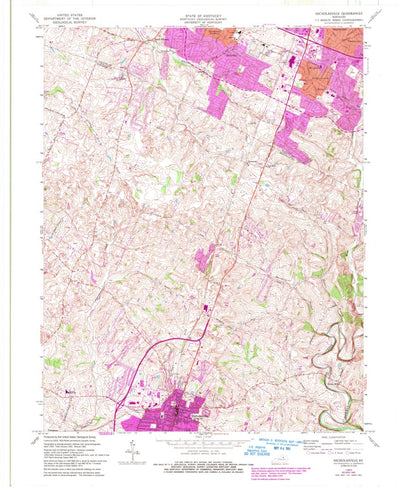 United States Geological Survey Nicholasville, KY (1965, 24000-Scale) digital map