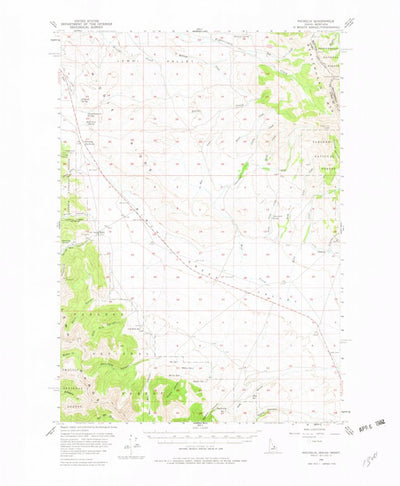 United States Geological Survey Nicholia, ID-MT (1956, 62500-Scale) digital map