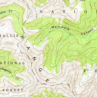 United States Geological Survey Nicholia, ID-MT (1956, 62500-Scale) digital map
