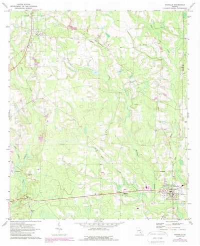 United States Geological Survey Nicholls, GA (1971, 24000-Scale) digital map