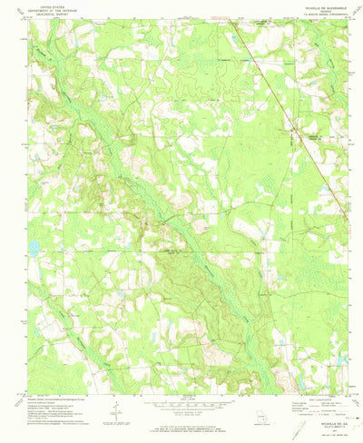 United States Geological Survey Nicholls NE, GA (1971, 24000-Scale) digital map