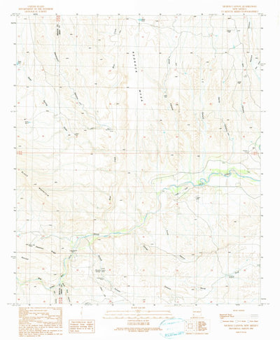 United States Geological Survey Nichols Canyon, NM (1990, 24000-Scale) digital map