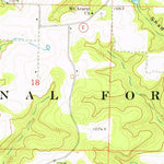 United States Geological Survey Nichols Knob, MO (1973, 24000-Scale) digital map