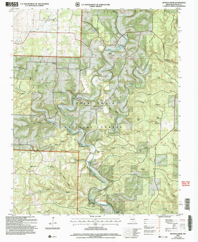 United States Geological Survey Nichols Knob, MO (2004, 24000-Scale) digital map