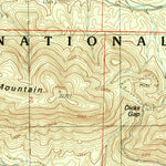 United States Geological Survey Nichols Mountain, AR (1986, 24000-Scale) digital map