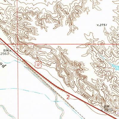 United States Geological Survey Nichols, MT (1968, 24000-Scale) digital map