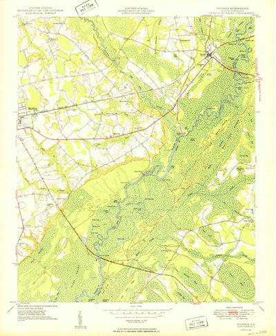 United States Geological Survey Nichols, SC (1950, 24000-Scale) digital map