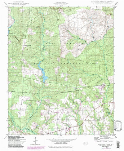 United States Geological Survey Nicholson Creek, NC (1948, 24000-Scale) digital map
