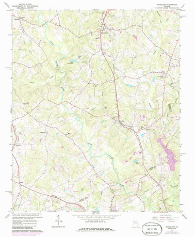 United States Geological Survey Nicholson, GA (1964, 24000-Scale) digital map