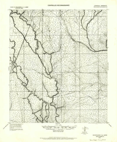 United States Geological Survey Nicholson, MS-LA (1914, 62500-Scale) digital map