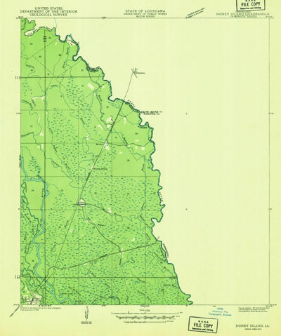 United States Geological Survey Nicholson, MS-LA (1941, 31680-Scale) digital map
