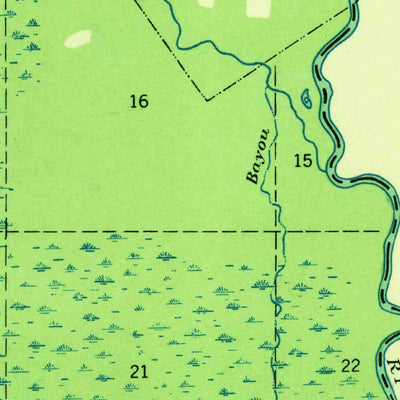 United States Geological Survey Nicholson, MS-LA (1941, 31680-Scale) digital map