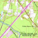 United States Geological Survey Nicholson, MS-LA (1955, 24000-Scale) digital map