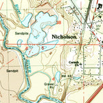 United States Geological Survey Nicholson, MS-LA (1998, 24000-Scale) digital map