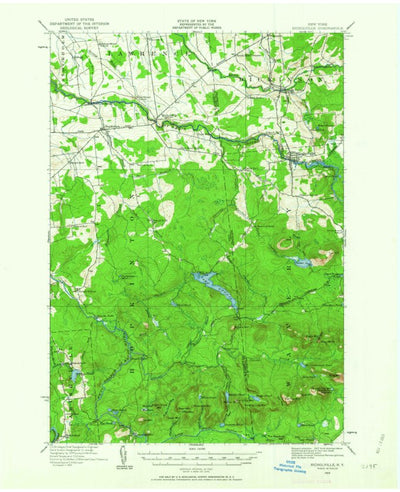 United States Geological Survey Nicholville, NY (1919, 62500-Scale) digital map