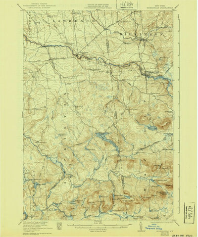 United States Geological Survey Nicholville, NY (1921, 62500-Scale) digital map