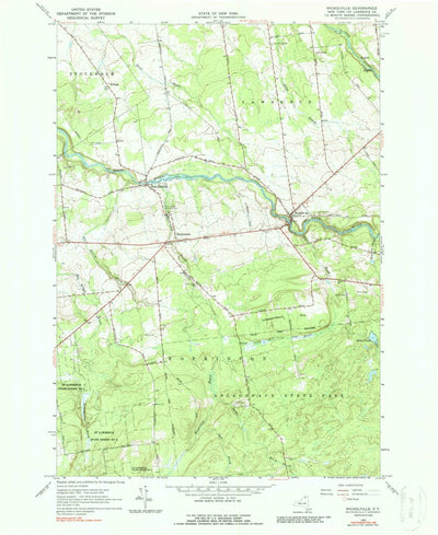 United States Geological Survey Nicholville, NY (1964, 24000-Scale) digital map