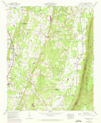 United States Geological Survey Nickajack Gap, GA (1946, 24000-Scale) digital map