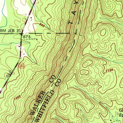 United States Geological Survey Nickajack Gap, GA (1946, 24000-Scale) digital map