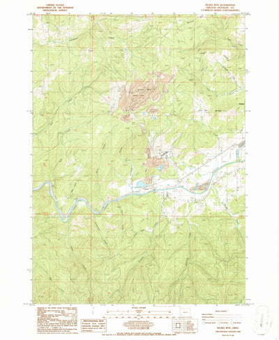 United States Geological Survey Nickel Mountain, OR (1986, 24000-Scale) digital map