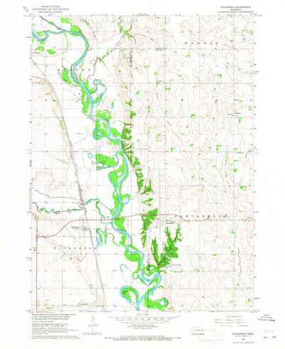 United States Geological Survey Nickerson, NE (1966, 24000-Scale) digital map
