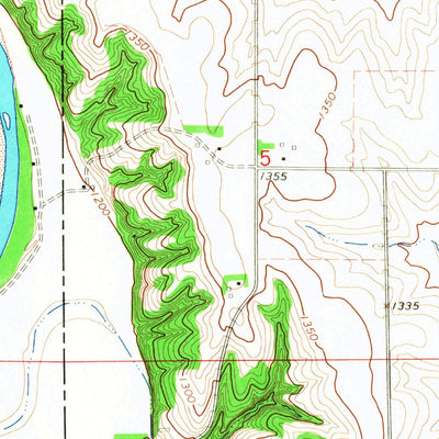 United States Geological Survey Nickerson, NE (1966, 24000-Scale) digital map