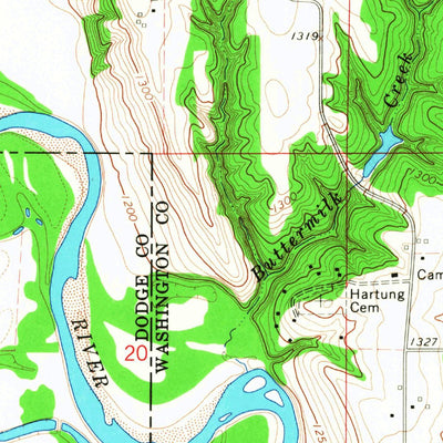 United States Geological Survey Nickerson, NE (1966, 24000-Scale) digital map