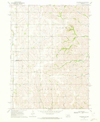 United States Geological Survey Nickerson NE, NE (1970, 24000-Scale) digital map