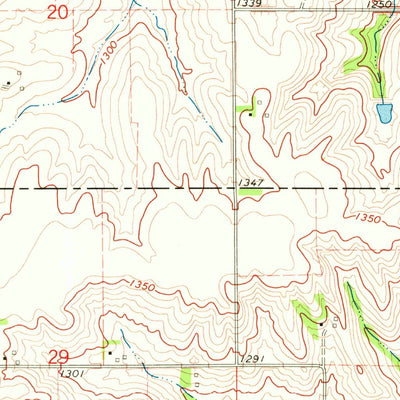 United States Geological Survey Nickerson NE, NE (1970, 24000-Scale) digital map