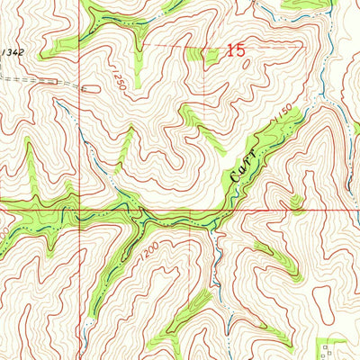 United States Geological Survey Nickerson NE, NE (1970, 24000-Scale) digital map