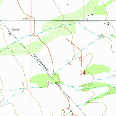 United States Geological Survey Nicksville, AZ (1952, 24000-Scale) digital map