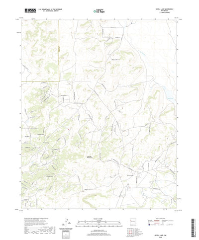 United States Geological Survey Nicoll Lake, NM (2020, 24000-Scale) digital map
