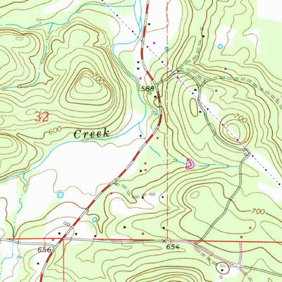 United States Geological Survey Nicut, OK (1973, 24000-Scale) digital map