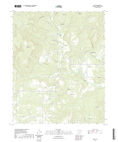United States Geological Survey Nicut, OK (2022, 24000-Scale) digital map