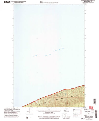 United States Geological Survey Nighthawk Creek, MI (1999, 24000-Scale) digital map
