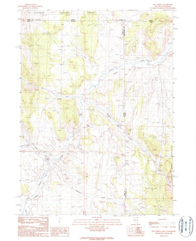 United States Geological Survey Nile Spring, NV-UT-ID (1989, 24000-Scale) digital map