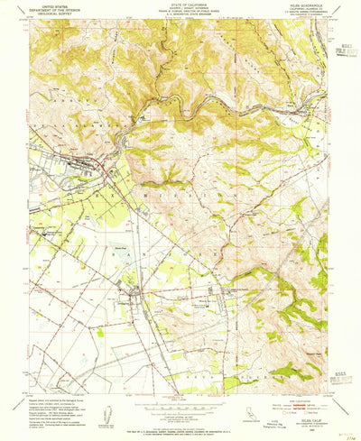 United States Geological Survey Niles, CA (1953, 24000-Scale) digital map