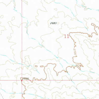 United States Geological Survey Niles Coulee, MT (1973, 24000-Scale) digital map