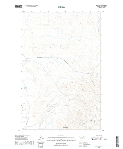 United States Geological Survey Niles Coulee, MT (2020, 24000-Scale) digital map