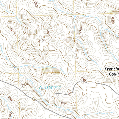 United States Geological Survey Niles Coulee, MT (2020, 24000-Scale) digital map
