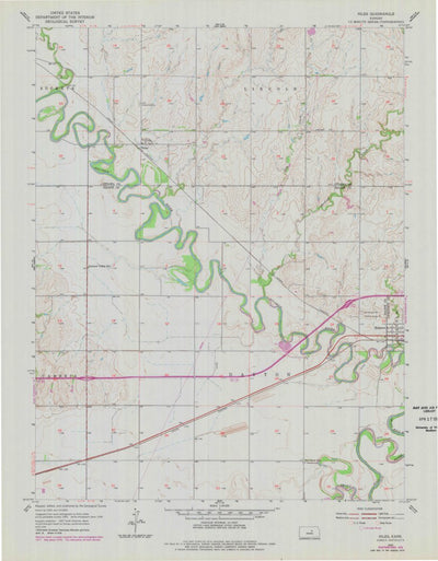 United States Geological Survey Niles, KS (1955, 24000-Scale) digital map