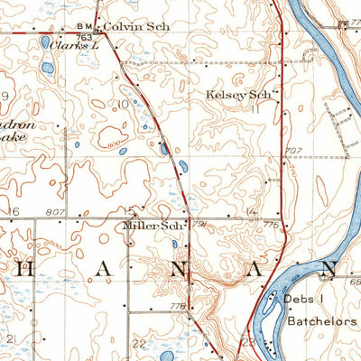 United States Geological Survey Niles, MI-IN (1927, 62500-Scale) digital map