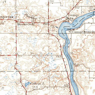 United States Geological Survey Niles, MI-IN (1927, 62500-Scale) digital map