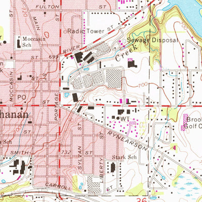 United States Geological Survey Niles West, MI-IN (1971, 24000-Scale) digital map
