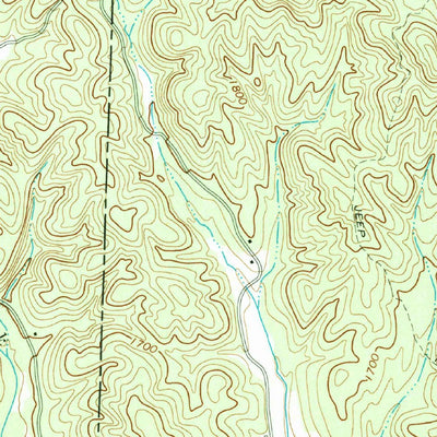 United States Geological Survey Nimblewill, GA (1971, 24000-Scale) digital map