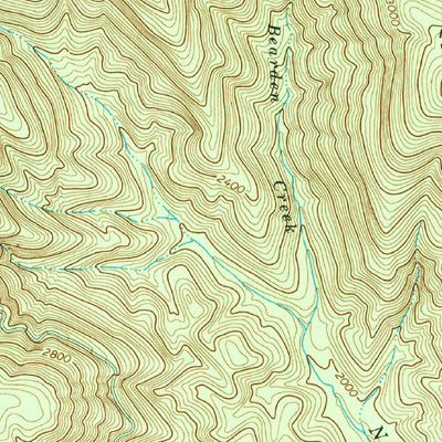 United States Geological Survey Nimblewill, GA (1971, 24000-Scale) digital map