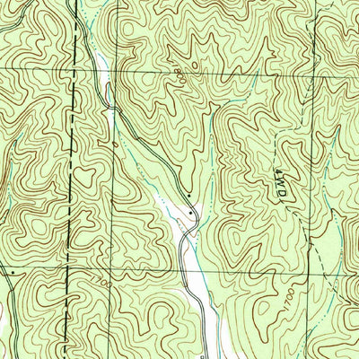 United States Geological Survey Nimblewill, GA (1997, 24000-Scale) digital map