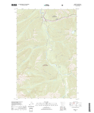 United States Geological Survey Nimrod, MT (2020, 24000-Scale) digital map